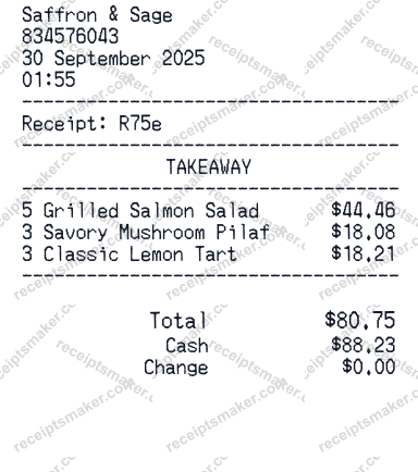 Square POS Receipt